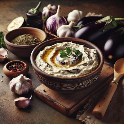 Image of Roasted Eggplant Aubergine Dip