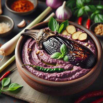 Image of Roasted Eggplant Dip with Thai Flavors