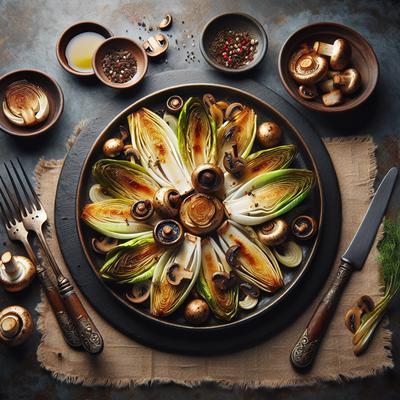 Image of Roasted Endives with Mushrooms