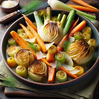 Image of Roasted Fennel and Carrots with Pecorino