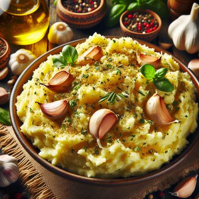 Image of Roasted Garlic and Herb Mash Potatoes