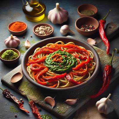 Image of Roasted Garlic and Red Pepper Pesto
