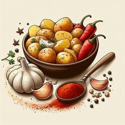 Image of Roasted Garlic and Smoked Paprika Potato Salad