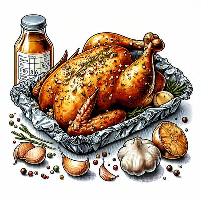 Image of Roasted Garlic Chicken Foil Wrapped 6 Ww Points