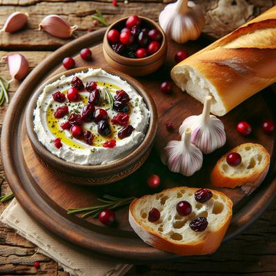 Image of Roasted Garlic Cranberry Cream Cheese Spread