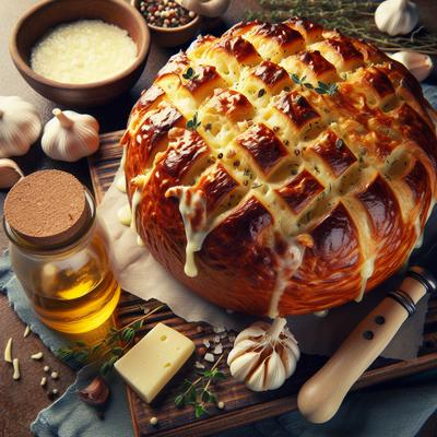 Image of Roasted Garlic Jack Bread Bread Machine