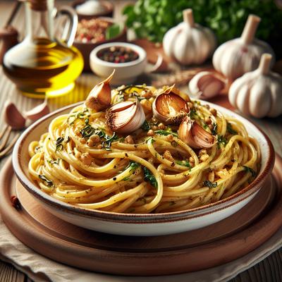 Image of Roasted Garlic Linguini a La Cafe Tosca
