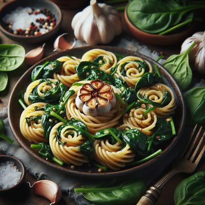 Image of Roasted Garlic Spinach Spirals