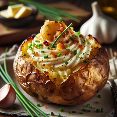 Image of Roasted Garlic Twice Baked Potato