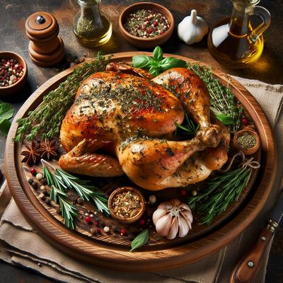 Image of Roasted Herb Chicken Bondage Chicken
