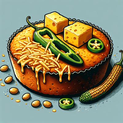 Image of Roasted Jalapeno and Cheese Cornbread