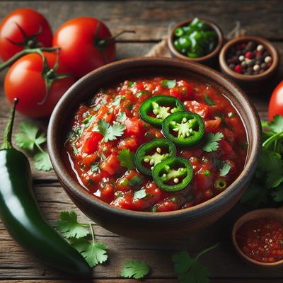Image of Roasted Jalapeno and Tomato Salsa