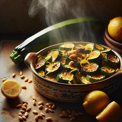 Image of Roasted Lemon Zest Zucchini with Pine Nuts