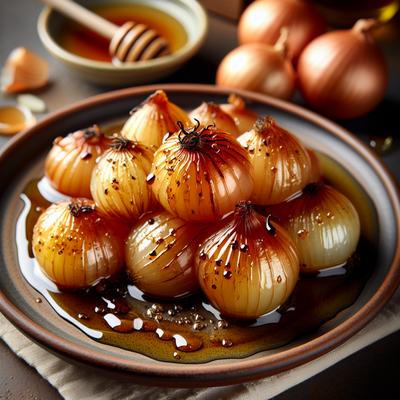 Image of Roasted Onions with Honey and Balsamic Vinegar