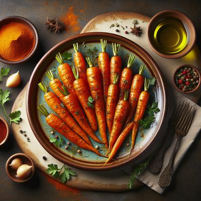 Image of Roasted Orange Paprika Carrots