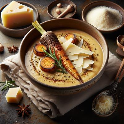 Image of Roasted Parsnip and Parmesan Soup