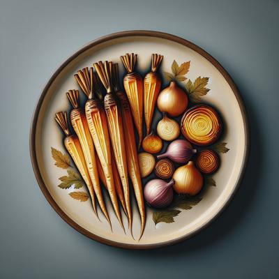 Image of Roasted Parsnips with Shallots