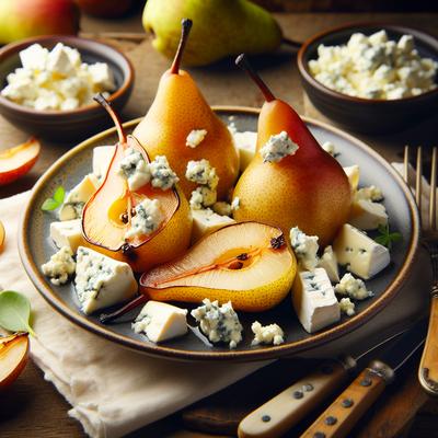 Image of Roasted Pears with Blue Cheese