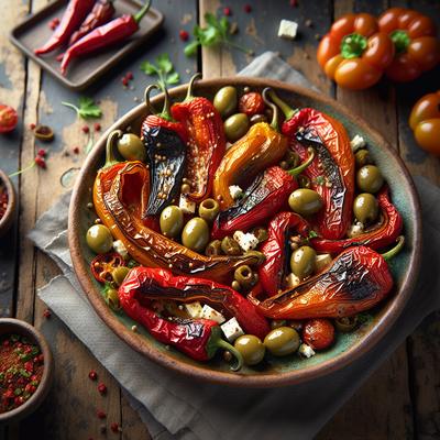 Image of Roasted Pepper Salad Piperies Orektiko