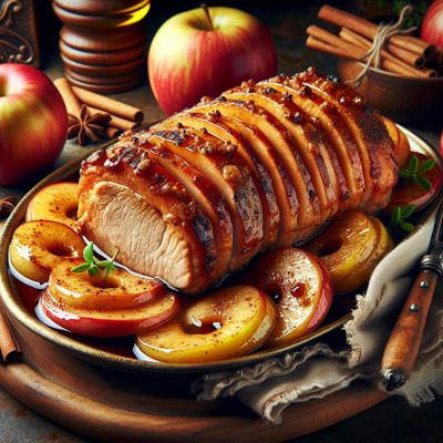 Image of Roasted Pork Loin with Apples and Cinnamon