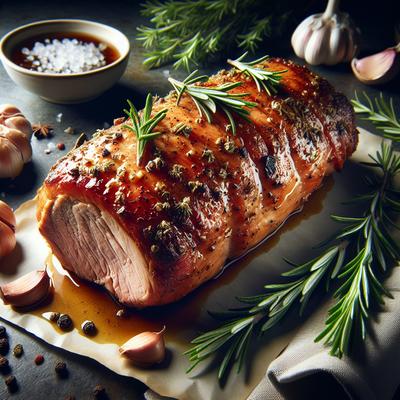 Image of Roasted Pork Loin with Rosemary and Garlic