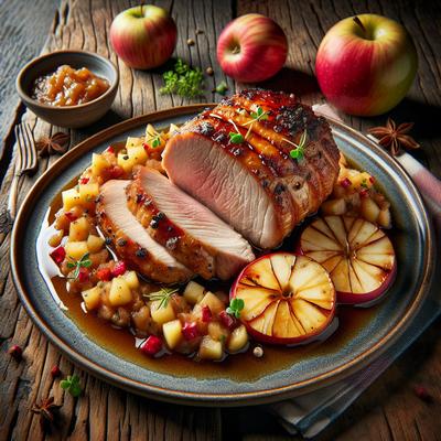 Image of Roasted Pork Tenderloin with Apple Chutney