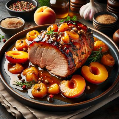 Image of Roasted Pork Tenderloin with Apricot Mustard Glaze