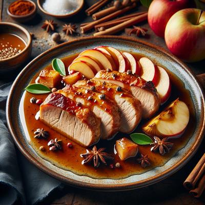 Image of Roasted Pork Tenderloins with Sweet Apple Gravy