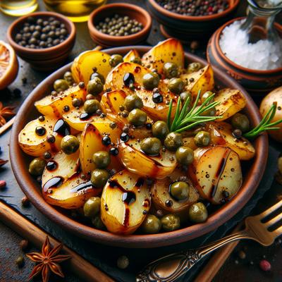 Image of Roasted Potato Salad with Capers and Balsamic Vinegar