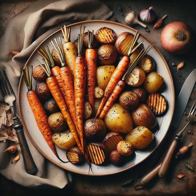 Image of Roasted Potatoes Parsnips and Carrots
