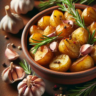 Image of Roasted Potatoes with Garlic and Rosemary