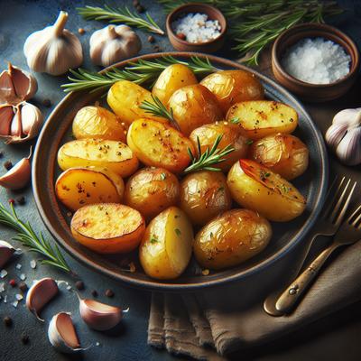 Image of Roasted Potatoes with Garlic Crust