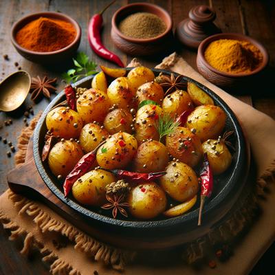 Image of Roasted Potatoes with North Indian Spices