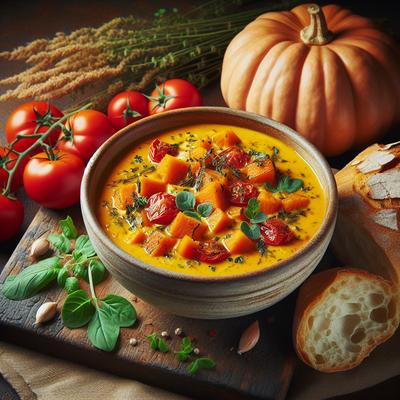 Image of Roasted Pumpkin and Tomato Chowder