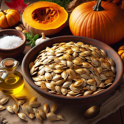 Image of Roasted Pumpkin Seeds Halloween Thanksgiving