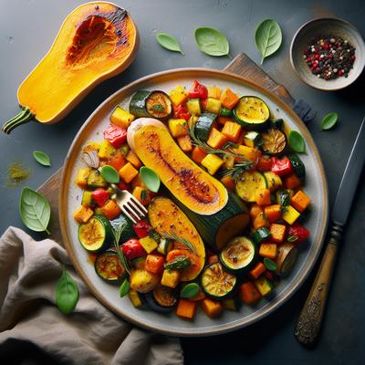 Image of Roasted Ratatouille with Butternut Squash