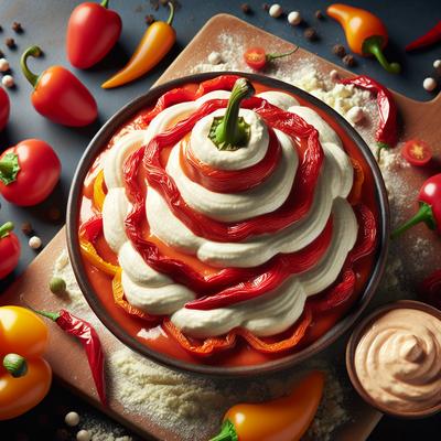Image of Roasted Red Bell Pepper and Ricotta Sauce