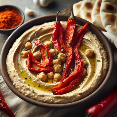 Image of Roasted Red Bell Pepper Hummus