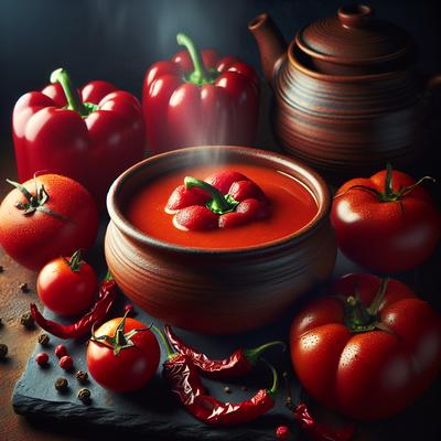 Image of Roasted Red Bell Pepper Tomato Soup
