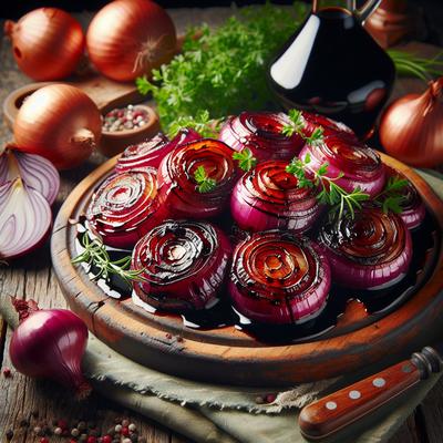Image of Roasted Red Onions with Balsamic Vinegar
