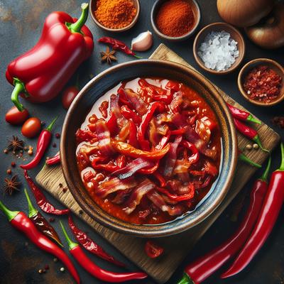 Image of Roasted Red Pepper and Bacon Sauce
