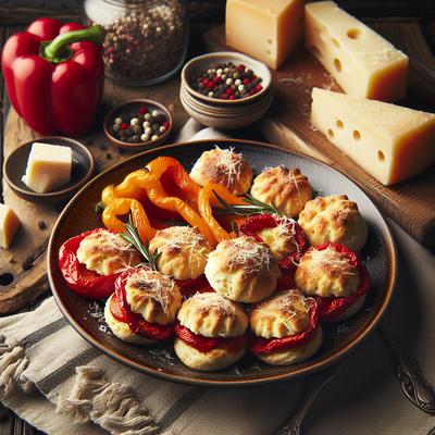 Image of Roasted Red Pepper and Parmesan Biscuits