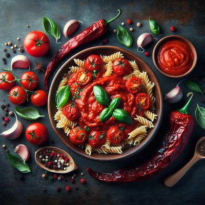Image of Roasted Red Pepper and Tomato Pasta Sauce