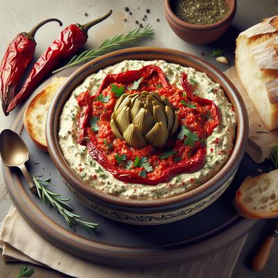 Image of Roasted Red Pepper Artichoke Dip