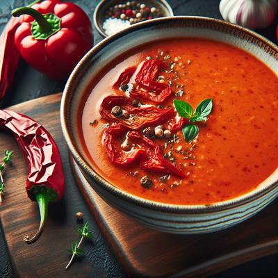Image of Roasted Red Pepper Bisque Soup