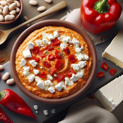 Image of Roasted Red Pepper Feta and White Bean Dip