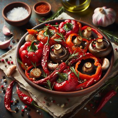 Image of Roasted Red Pepper Portabella Mushrooms