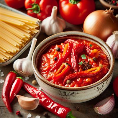 Image of Roasted Red Pepper Sauce for Pasta