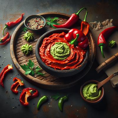 Image of Roasted Red Pepper Wasabi Dip and Sauce