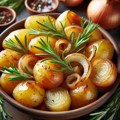 Image of Roasted Rosemary Onion Potatoes